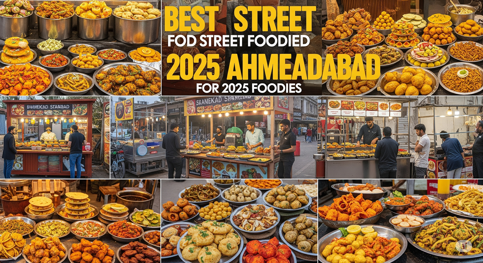 Famous street food dishes in Ahmedabad like Khaman, Bhajiya, and Kulfi – 2025 guide